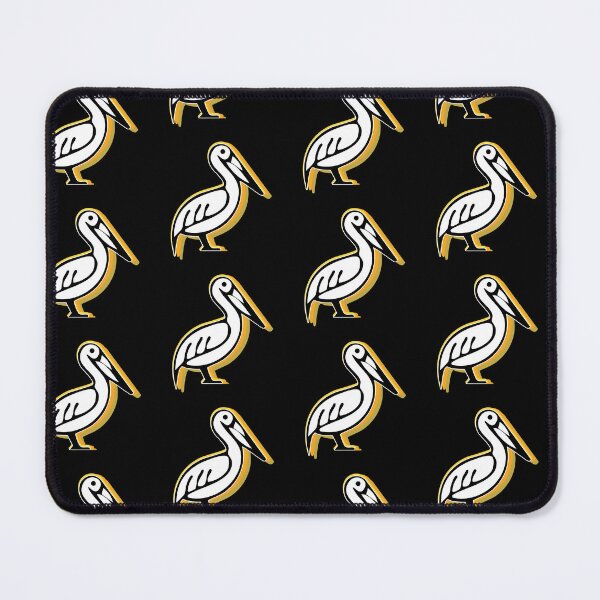 Item preview, Minimalist Line Art Pelican Illustration with Yellow Shadow designed and sold by AhmedZouita.