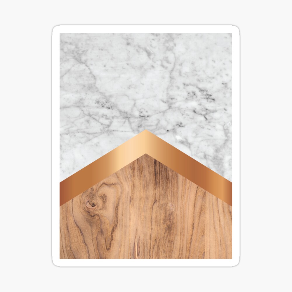 Stone Arrow Pattern - Black & White Marble & Wood #366 Cutting Board