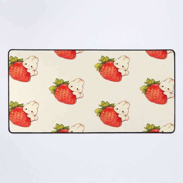 Item preview, Cute Bunny With Giant Strawberry designed and sold by jianina-alondra.