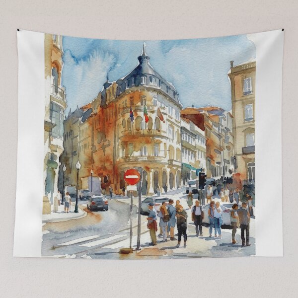Item preview, Banco Borges e Irmao, Porto Cityscape designed and sold by caracatita75.
