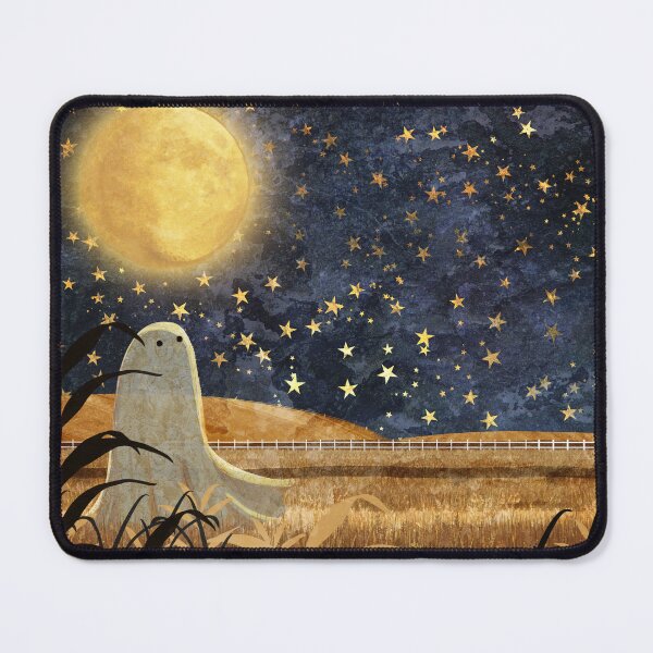 Item preview, Ghosts Of The Moon - Harvest Moon Landscape designed and sold by katherineblower.