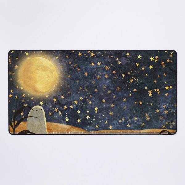 Item preview, Ghosts Of The Moon - Harvest Moon Landscape designed and sold by katherineblower.