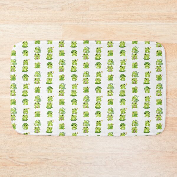 Item preview, Kawaii Green Cute Frog, Kawaii Frog Collection designed and sold by graphic-genie.
