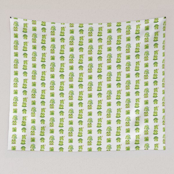 Item preview, Kawaii Green Cute Frog, Kawaii Frog Collection designed and sold by graphic-genie.