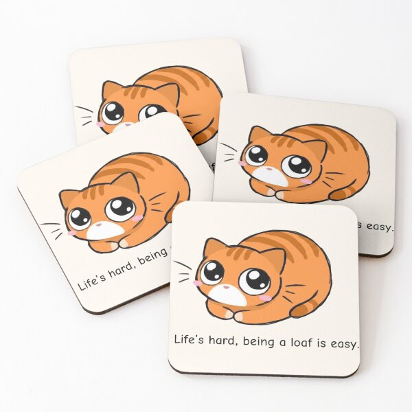 Item preview, Life Is Hard Being a Loaf Is Easy Funny Orange Cat designed and sold by Art Fly.