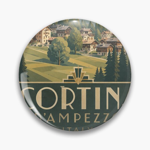 Item preview, Cortina d'Ampezzo travel inspired artwork designed and sold by Andiamo-Amigos.