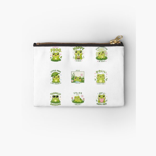 Item preview, Kawaii Green Cute Frog, Kawaii Frog Collection designed and sold by graphic-genie.