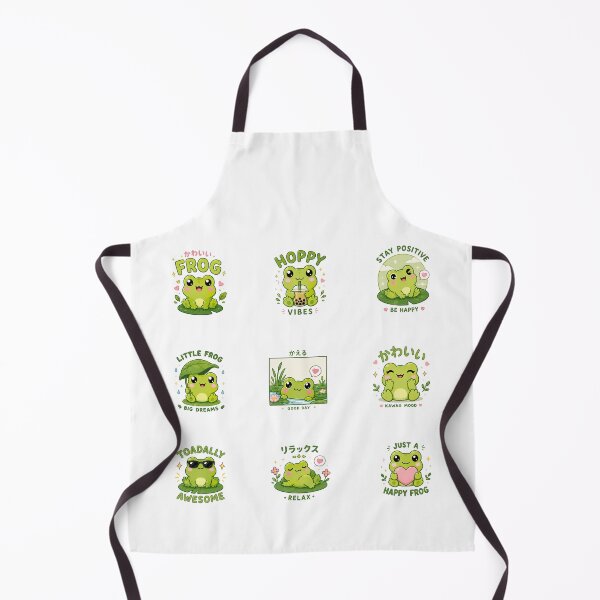 Item preview, Kawaii Green Cute Frog, Kawaii Frog Collection designed and sold by graphic-genie.