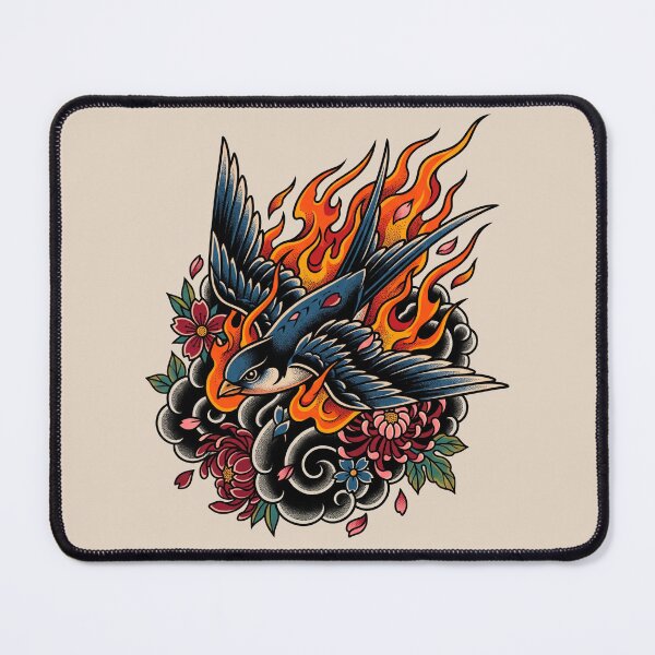 Item preview, Flame Swallow Tattoo designed and sold by Tnerv.