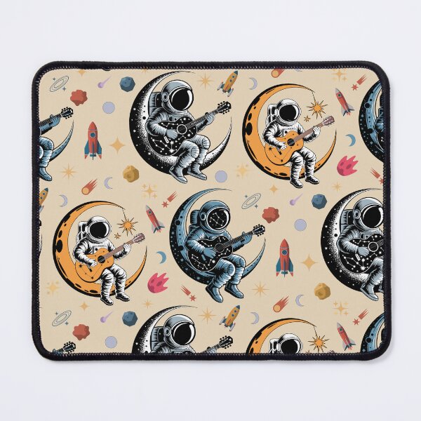 Item preview, Cosmic Astronaut Guitarist Moon Music designed and sold by Zanigold.