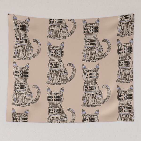 Item preview, My ADHD has ADHD Funny ADHD Cat designed and sold by T-version.