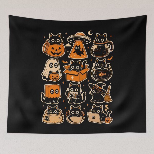 Item preview, Cute Halloween Cats Collection Halloween designed and sold by rafaeltto.
