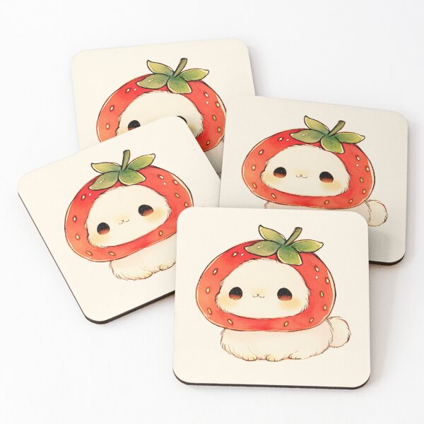 Item preview, Cute Bunny in Strawberry Costume designed and sold by jianina-alondra.