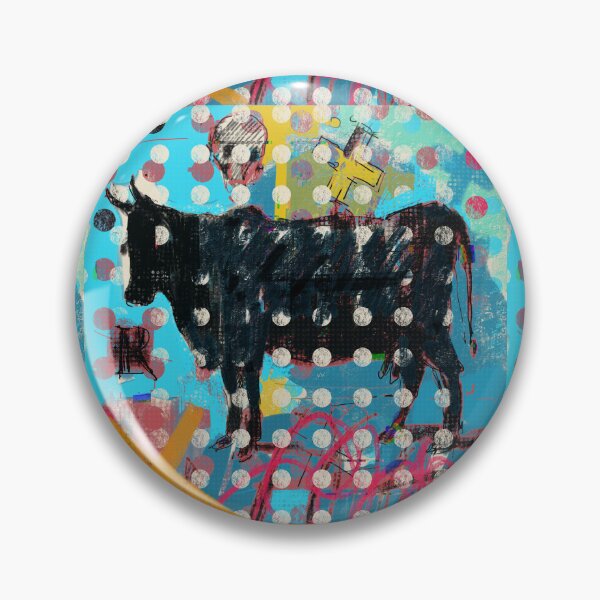 Artikelvorschau, Abstrakter schwarzer Stier mit Punkten – Pop Art entworfen und verkauft von MikZviagin.