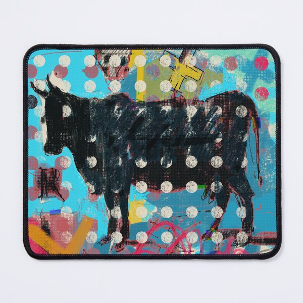 Item preview, Abstract Black Bull with Polka Dots – Pop Art designed and sold by MikZviagin.