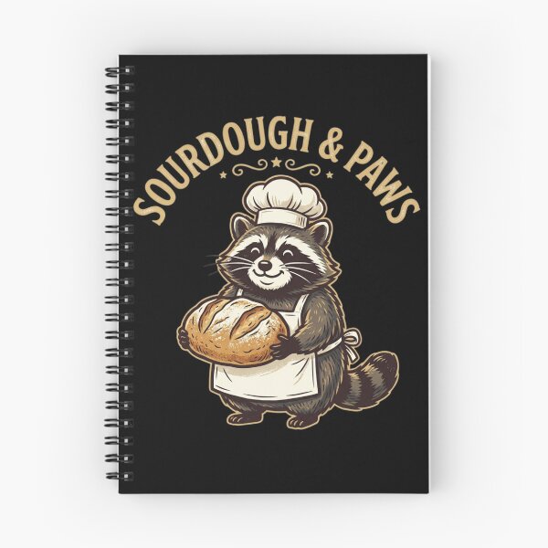 Item preview, Sourdough & Paws Raccoon Baker Funny Bread Baking & Raccoon Hobby Tee designed and sold by KreatoLab.