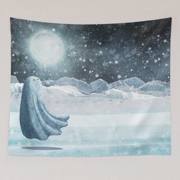 Item preview, Ghosts Of The Moon - cold Moon Landscape designed and sold by katherineblower.