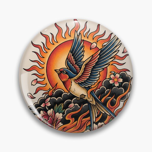 Item preview, Soaring The Sun Tattoo designed and sold by Tnerv.