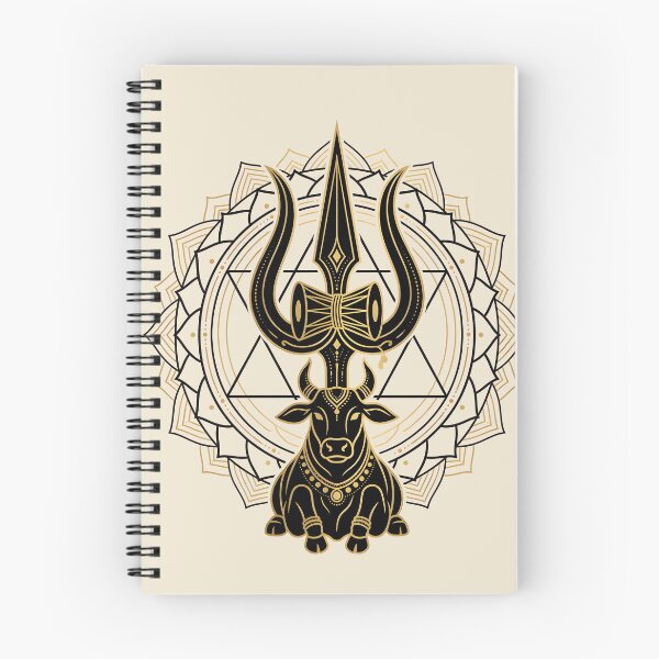 Item preview, Shiva Trishul Nandi Sacred Geometry designed and sold by hutofdesigns.