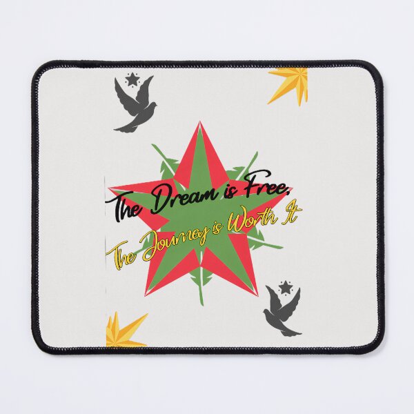 Item preview, The Dream Is Free The Journey Is Worth It Typography designed and sold by zaoroo shop.