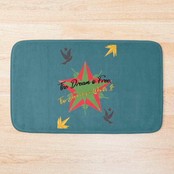 Item preview, The Dream Is Free The Journey Is Worth It Typography designed and sold by zaoroo shop.