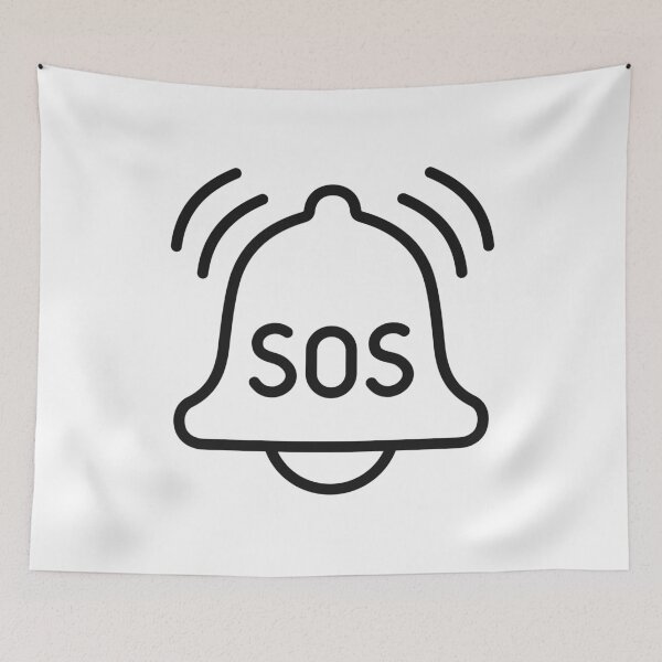 Item preview, Emergency SOS Alert Bell Line Icon designed and sold by VectorForge Studio.