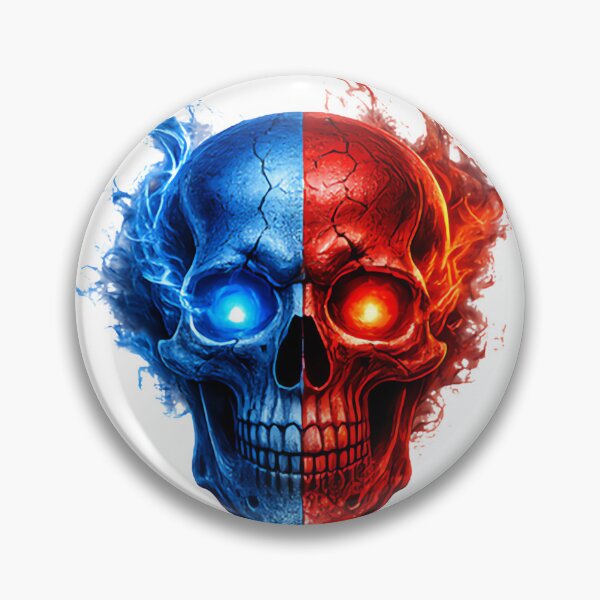 Item preview, Fire Ice Skull LIMITED EDITION designed and sold by S1LVERst.