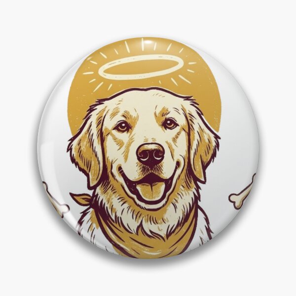 Item preview, Keep the Good Vibes – Golden Retriever Halo Design designed and sold by @SHINTOSARTSTORE.