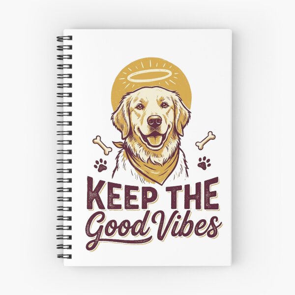 Item preview, Keep the Good Vibes – Golden Retriever Halo Design designed and sold by @SHINTOSARTSTORE.