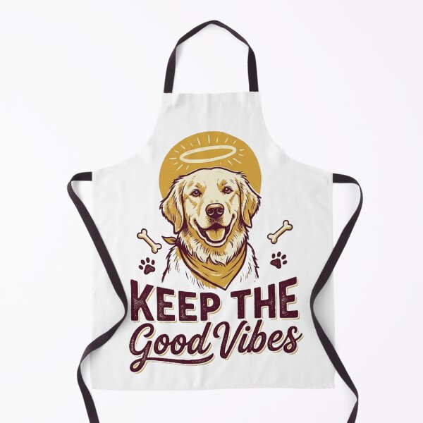 Item preview, Keep the Good Vibes – Golden Retriever Halo Design designed and sold by @SHINTOSARTSTORE.