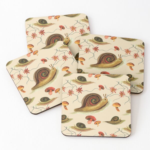Item preview, Snails & Such on cream designed and sold by jennifer-a-lane-design.