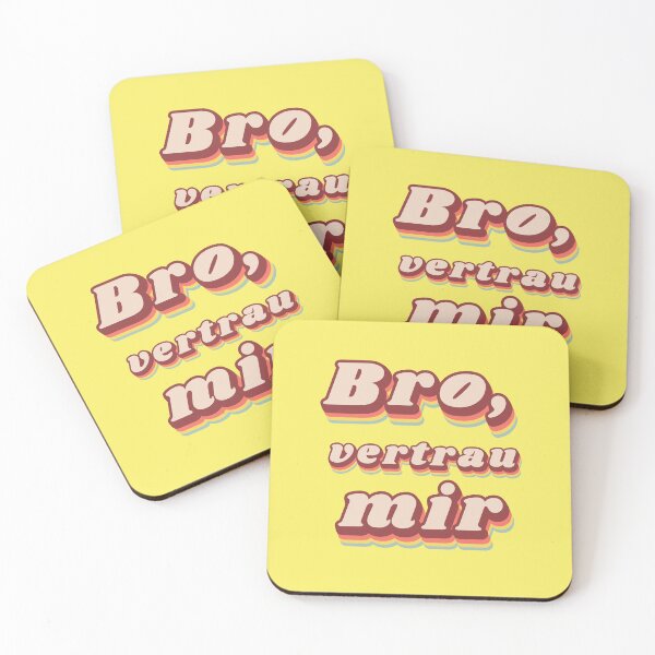 Item preview, Bro, trust me! Retro slang, youth language, funny, humor designed and sold by Mauswohn.