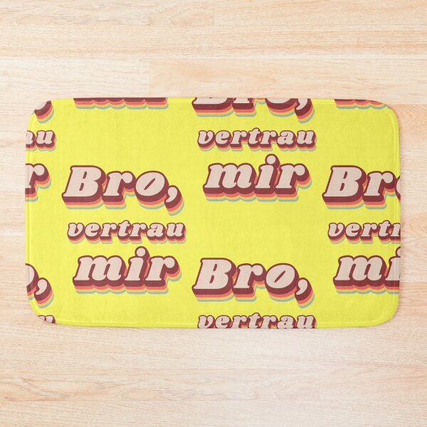 Item preview, Bro, trust me! Retro slang, youth language, funny, humor designed and sold by Mauswohn.