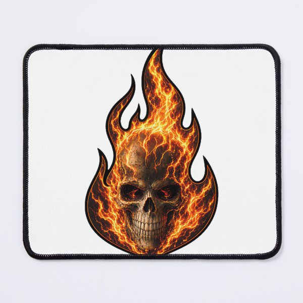 Item preview, Flaming Skull Explosion Dark Art - Intense Fire Skull Graphic Design ⭐⭐⭐⭐⭐ designed and sold by S1LVERst.
