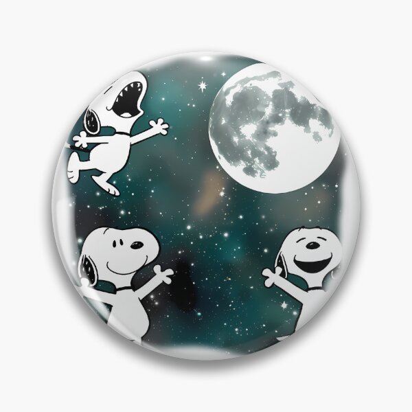 Item preview, Cute Snoopy On The Moon Astronaut Space Illustration LIMITED EDITION designed and sold by BitBeamCannon.