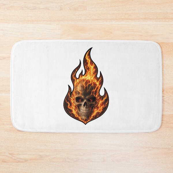 Item preview, Flaming Skull Explosion Dark Art - Intense Fire Skull Graphic Design ⭐⭐⭐⭐⭐ designed and sold by S1LVERst.