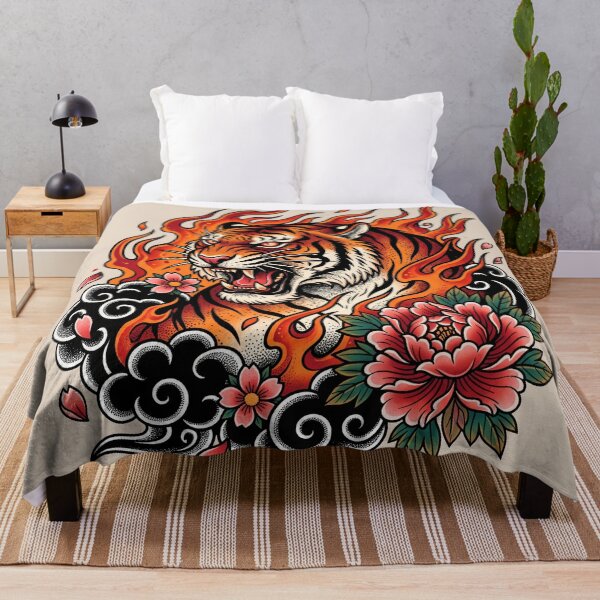 Item preview, Flames Tiger Tattoo designed and sold by Tnerv.