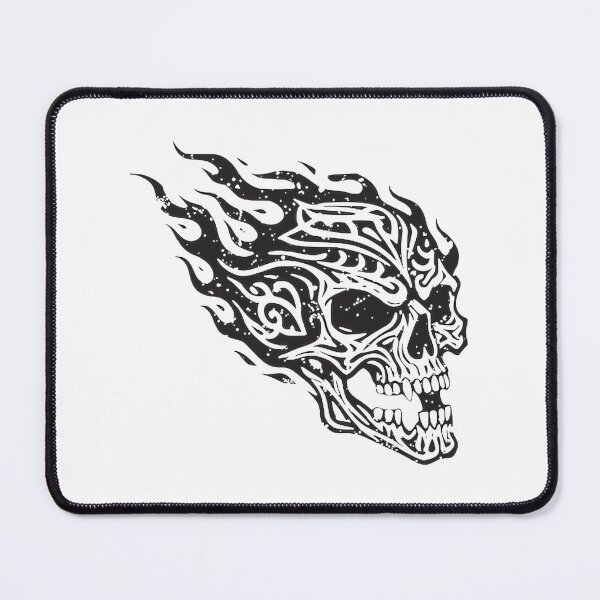 Item preview, Flaming Skull Tattoo Art Design Black PERFECT GIFT FOR YOU AND FRIENDS designed and sold by S1LVERst.