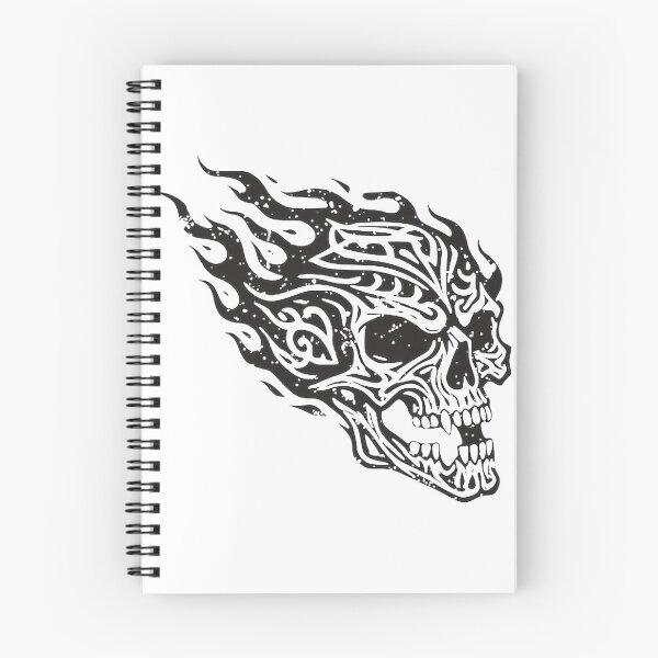 Item preview, Flaming Skull Tattoo Art Design Black PERFECT GIFT FOR YOU AND FRIENDS designed and sold by S1LVERst.