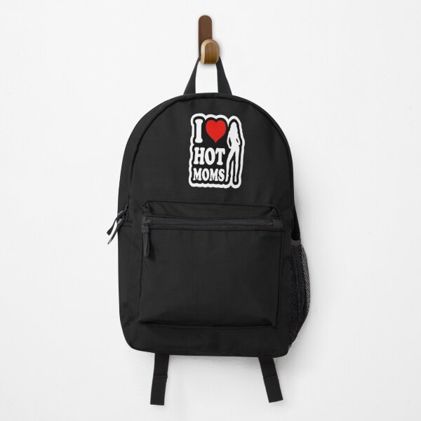 Item preview, I Love Hot Moms - Funny Heart & Silhouette Graphic designed and sold by louda02.