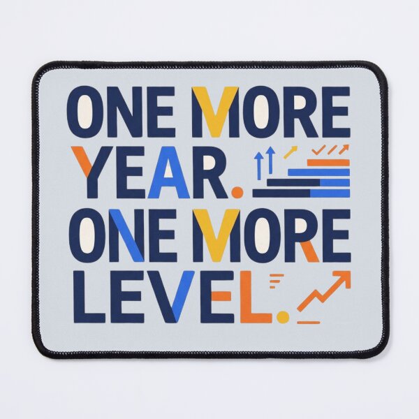 Item preview, One More Year One More Level Birthday Gamer Productivity Quote designed and sold by Amr Darwish Graphic designer.