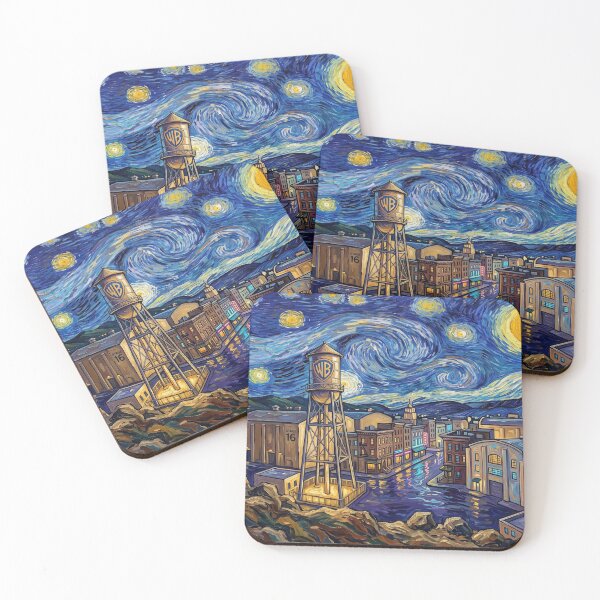 Item preview, Warner Bros Backlot Starry Night Historical Landscape designed and sold by Bad-Decisions-Designs.