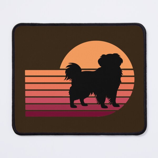Item preview, Tibetan Spaniel Silhouette Retro Sunset designed and sold by glowvim.