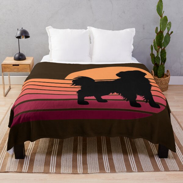Item preview, Tibetan Spaniel Silhouette Retro Sunset designed and sold by glowvim.