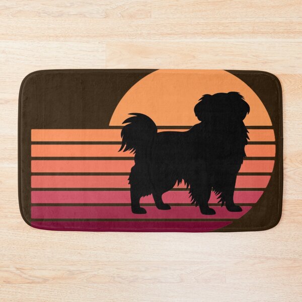 Item preview, Tibetan Spaniel Silhouette Retro Sunset designed and sold by glowvim.
