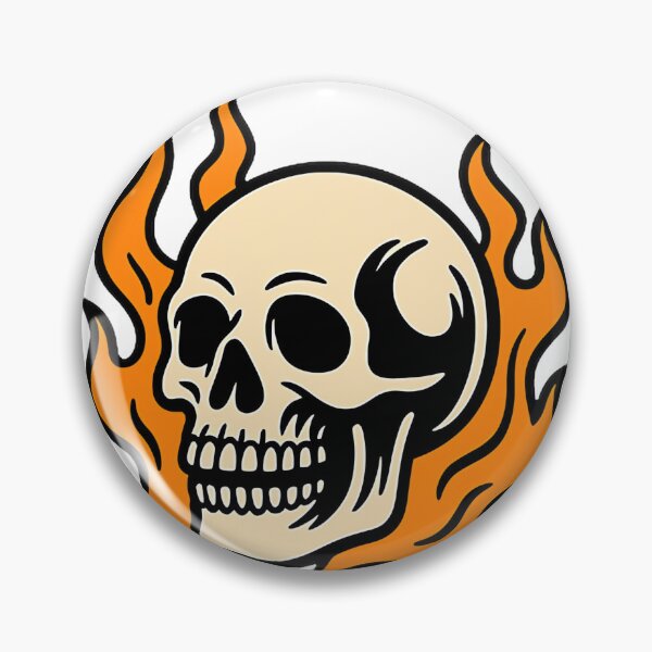 Item preview, Flaming Skull LIMITED EDITION designed and sold by S1LVERst.