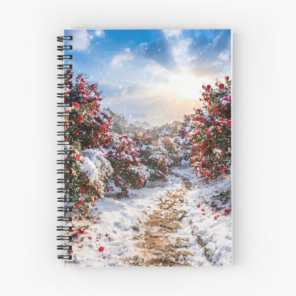 Item preview, Winter’s Noble Bloom: Red Camellias Dancing in the Snow designed and sold by SOOstudio73.