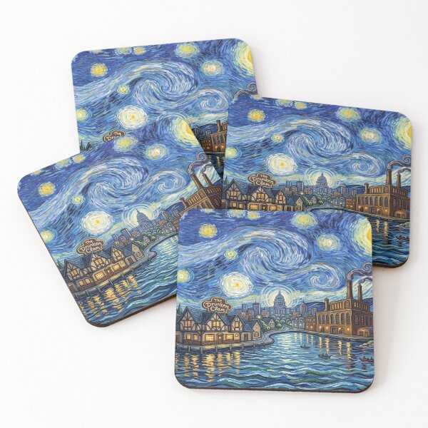 Item preview, Quahog Rhode Island Starry Night Landscape designed and sold by Bad-Decisions-Designs.