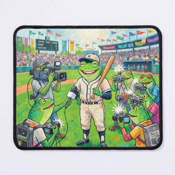 Item preview, Frog Baseball All Star Photo Shoot designed and sold by Home Decor Art.