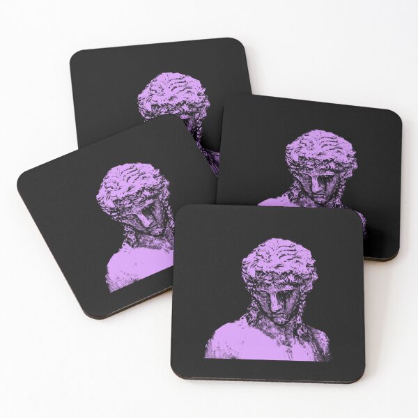 Item preview, Crying Classical Statue - Purple Vaporwave Aesthetic Bust designed and sold by Austroz.